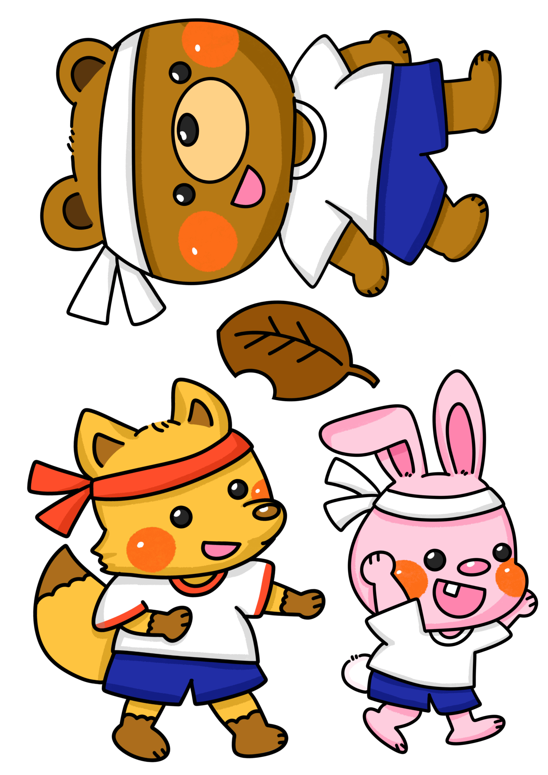 森の小さな運動会(もりのちいさなうんどうかい) 001 1 scaled ちょきぺたファクトリー 森の小さな運動会(もりのちいさなうんどうかい)