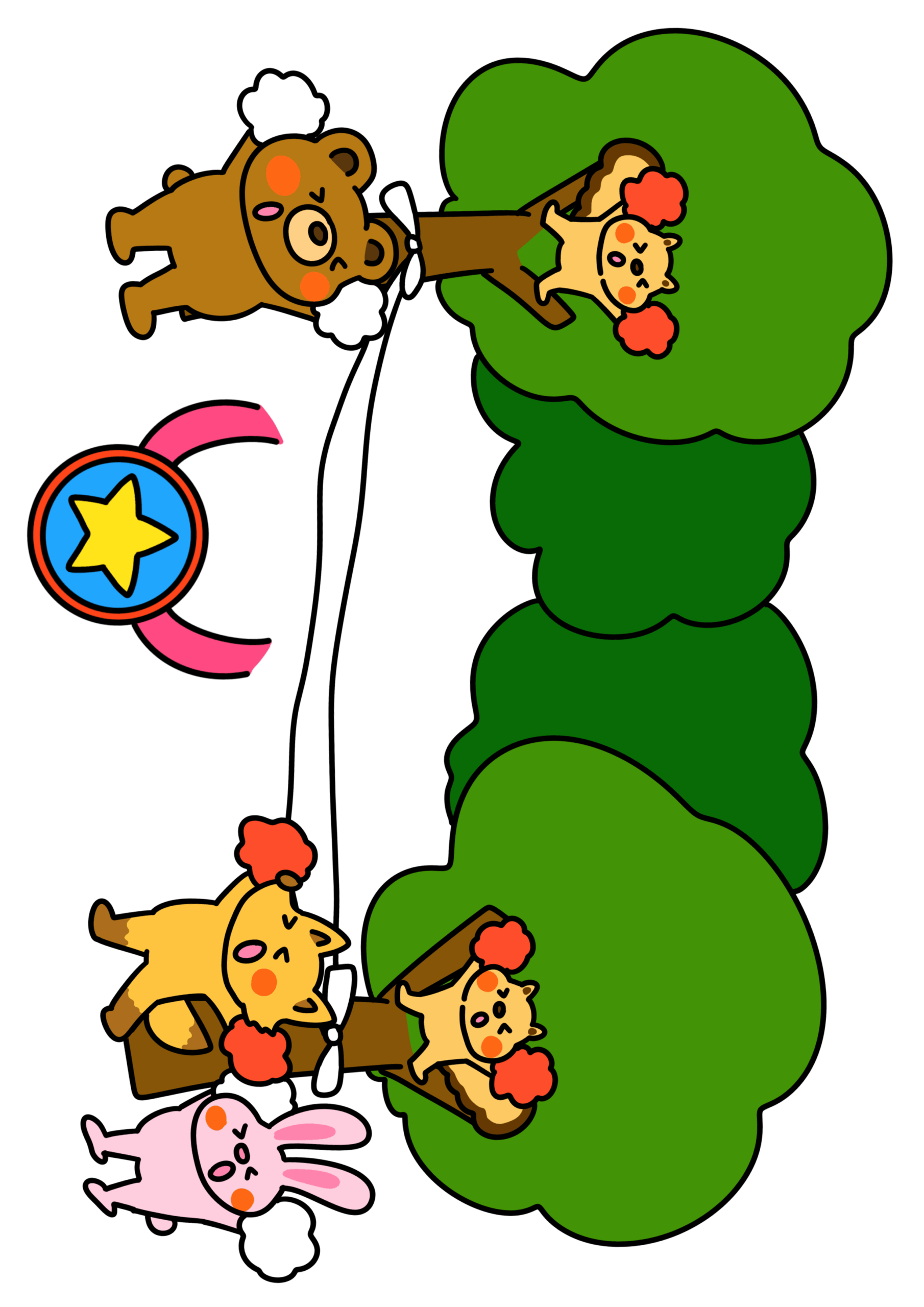 森の小さな運動会(もりのちいさなうんどうかい) 005 1 scaled ちょきぺたファクトリー 森の小さな運動会(もりのちいさなうんどうかい) - 画像 (7)