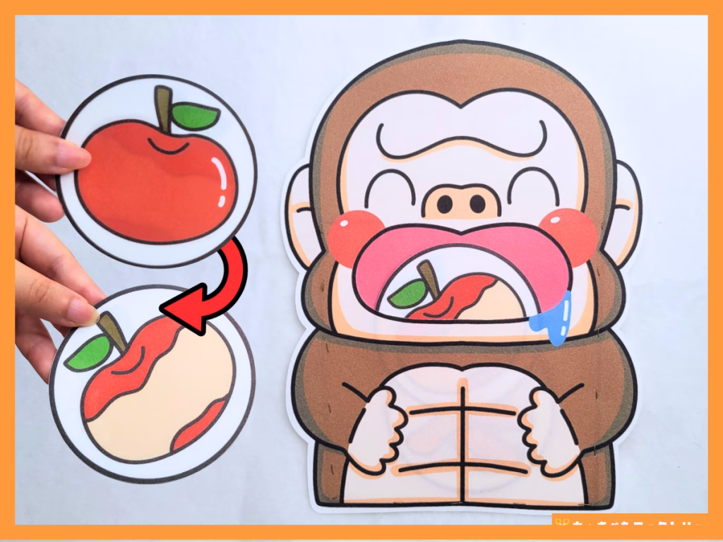 食いしん坊ゴリラ（くいしんぼゴリラ） | ちょきぺたファクトリー